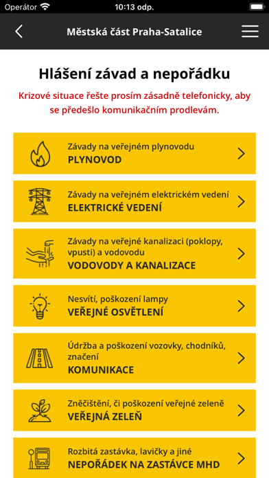 Moje Satalice Screenshot