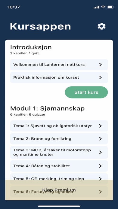 Båtførerprøven - Kursappen Screenshot