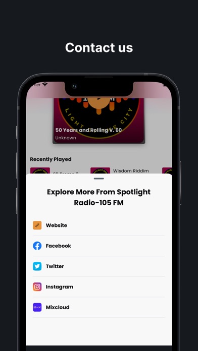 Spotlight  Radio-105 FM Screenshot