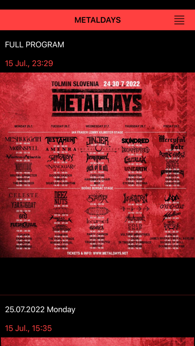 Metaldays Festival Screenshot