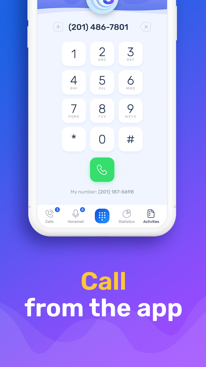 SmartCall Second phone number