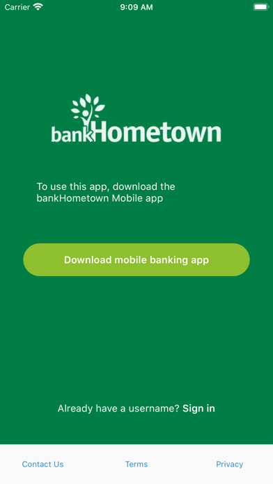 bankHometown Card Manager Screenshot