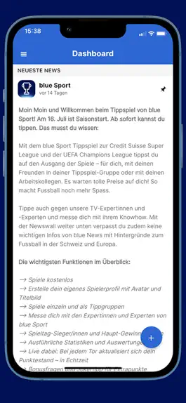 Game screenshot Tippspiel blue Sport hack