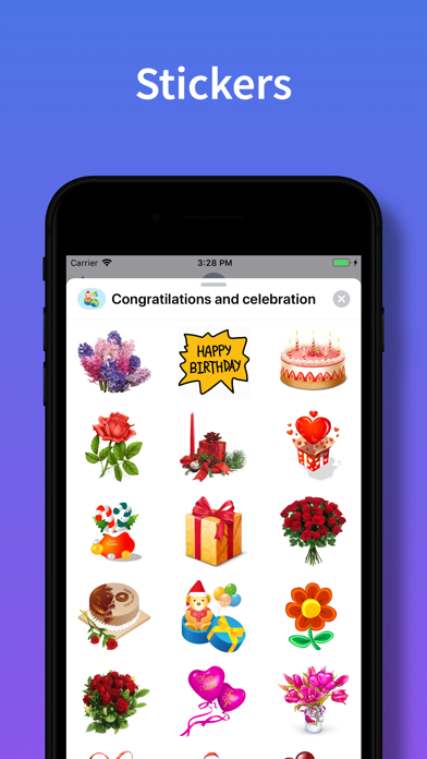 Сongratulations stickers emoji Screenshot