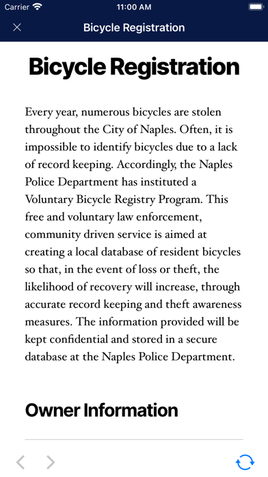 Naples Police Department Screenshot