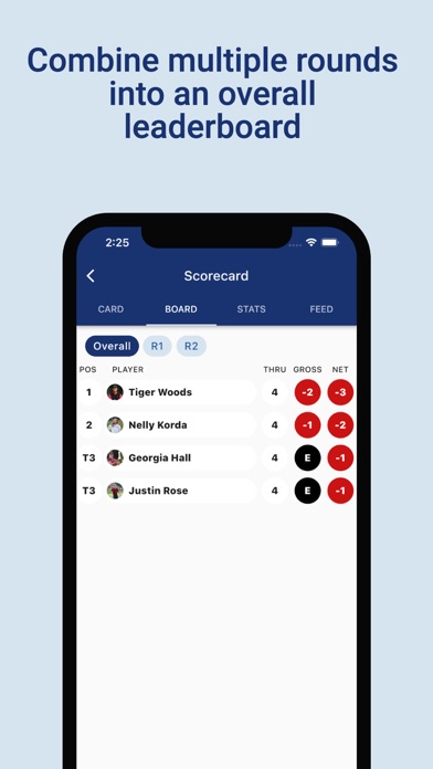 Golfify - Golf Tournament App Screenshot