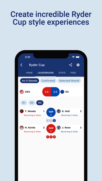 Golfify - Golf Tournament App Screenshot