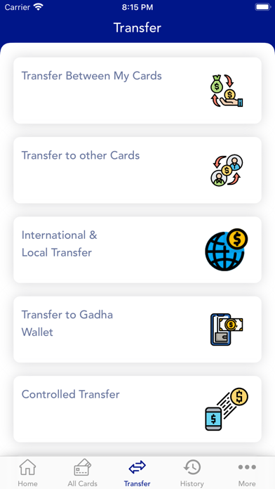 Dunes Club Card Screenshot