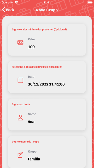 Amigo Secreto: Sorteio Nomes Screenshot