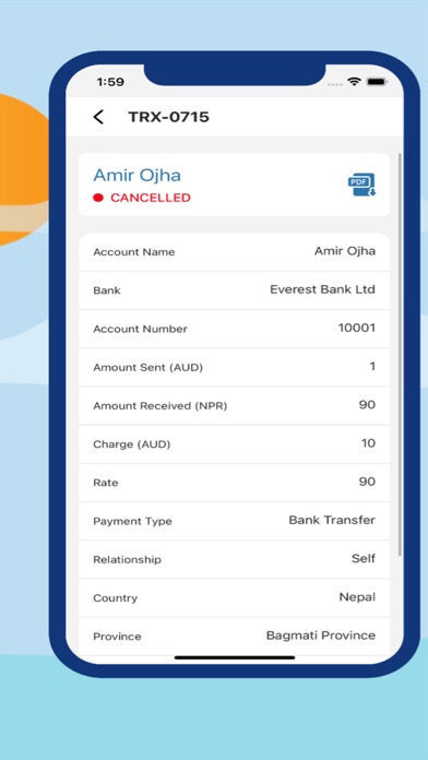 Registered Remit Australia Screenshot