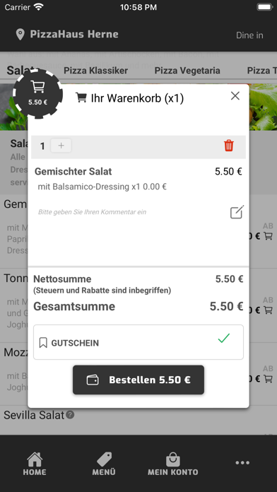Pizzahaus - Herne Screenshot