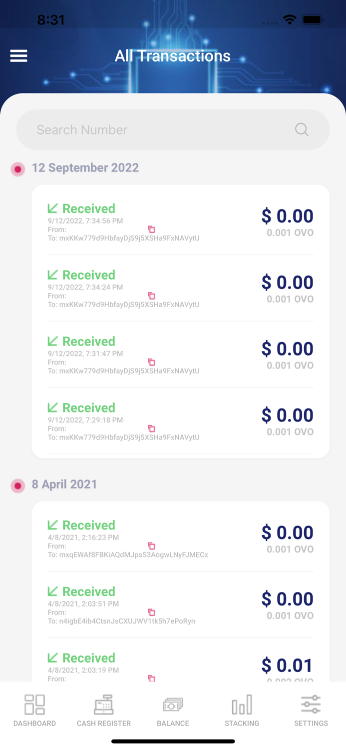 Ovato Merchant Wallet