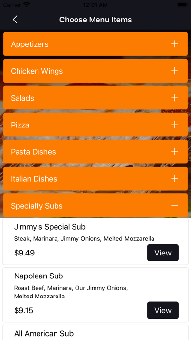 Jimmy's Pizza & Pasta Screenshot