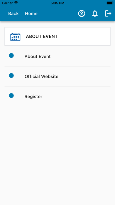 FIATA Events Screenshot