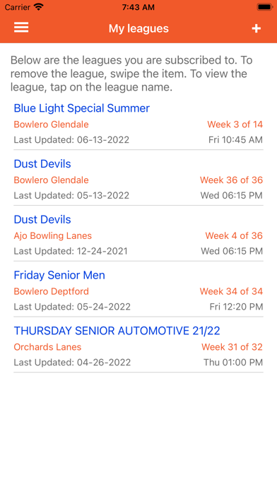 League Secretary Screenshot