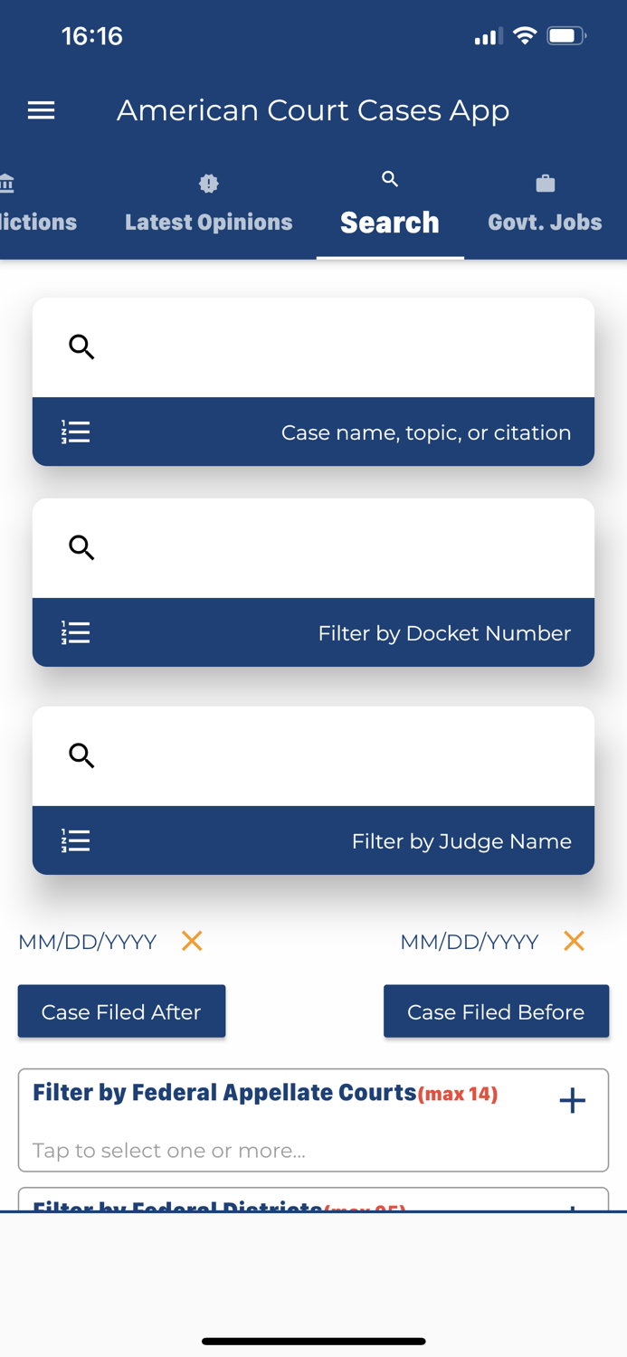 American Court Cases App
