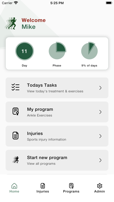 Sports Injury Rehabilitation Screenshot
