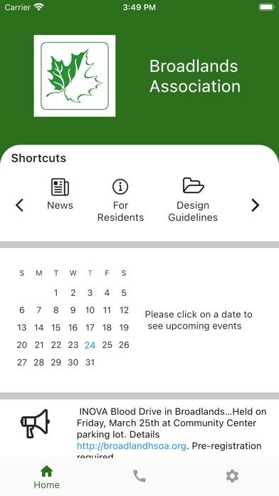 Broadlands HOA Screenshot