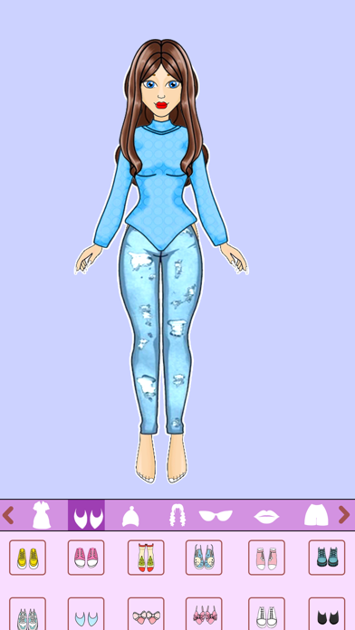 Paper Doll Dress up DIY Games Screenshot