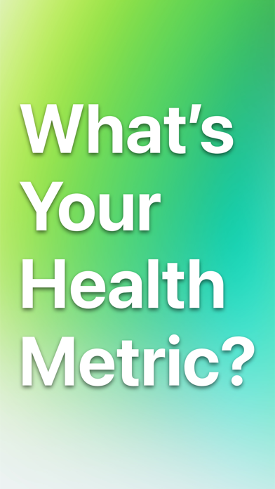 HealthMetric Screenshot