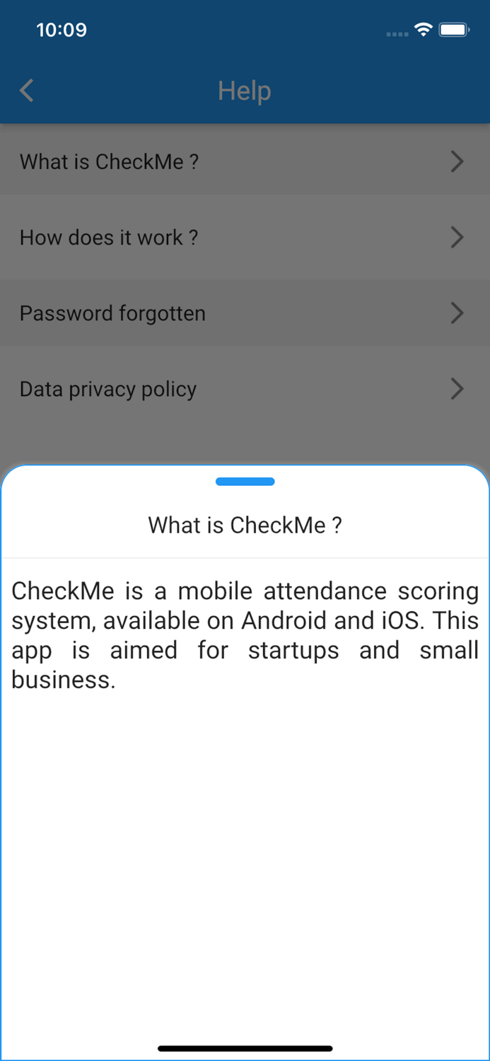 CheckMe - Pointage Mobile