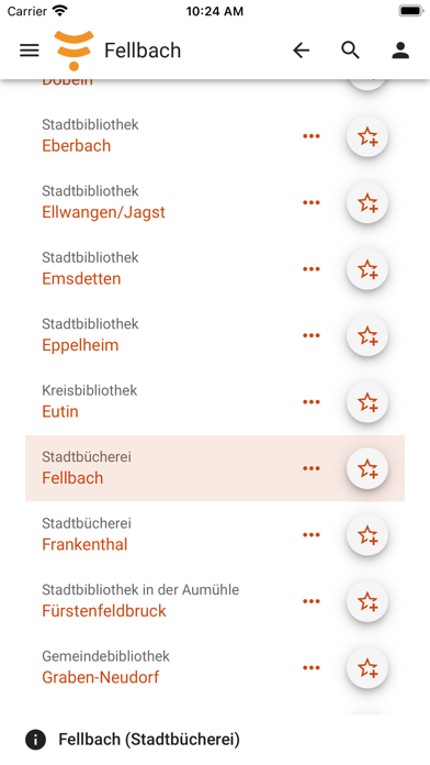 mobilOPAC YourBib Screenshot