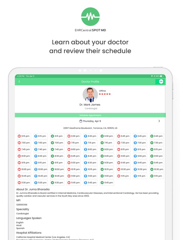 Spot MD - Find a Doctor iPad screenshot 4 - Medical app