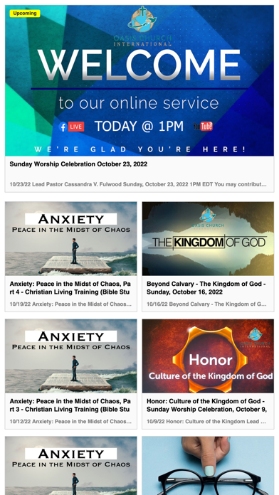 Oasis Church International Screenshot
