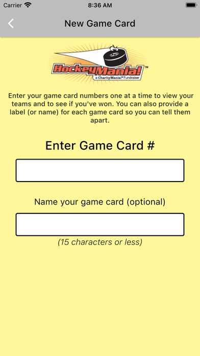 HockeyMania Fundraisers Screenshot