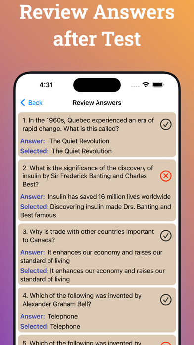 Citizenship Test 2024. Screenshot