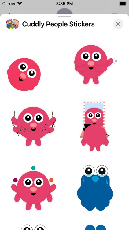 Cuddly People Stickers