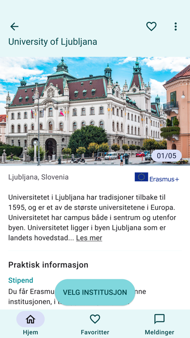 HVL Student Exchange Screenshot