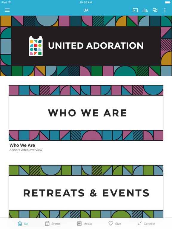United Adoration iPad screenshot 1 - Education app