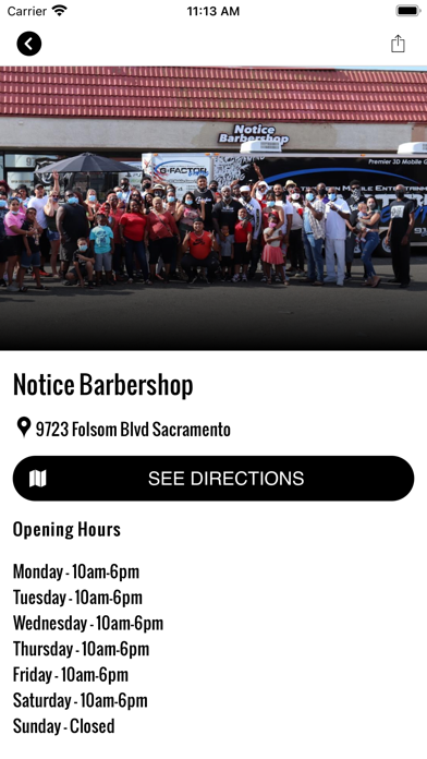 Notice Barbershop Screenshot
