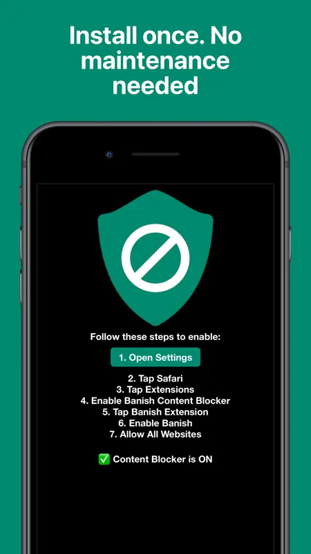 Banish - Block 'Open in App' screenshot 5 of 6