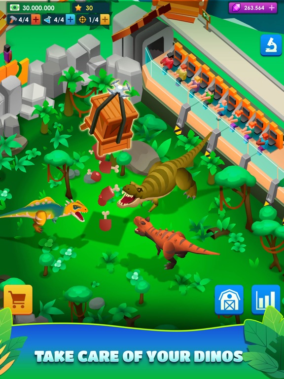 Dinosaur Park—Jurassic Tycoon iPad screenshot 4 - Games app