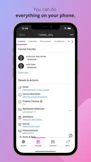 blackboard learn iphone screenshot 3
