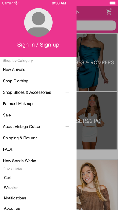 Vintage Cotton Boutique Screenshot 2 - AppWisp.com Vintage Cotton Boutique Screenshot 2 - AppWisp.com
