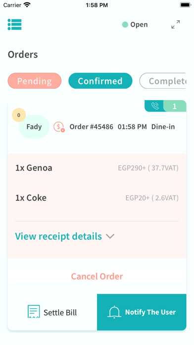 Prepit Waiter Screenshot