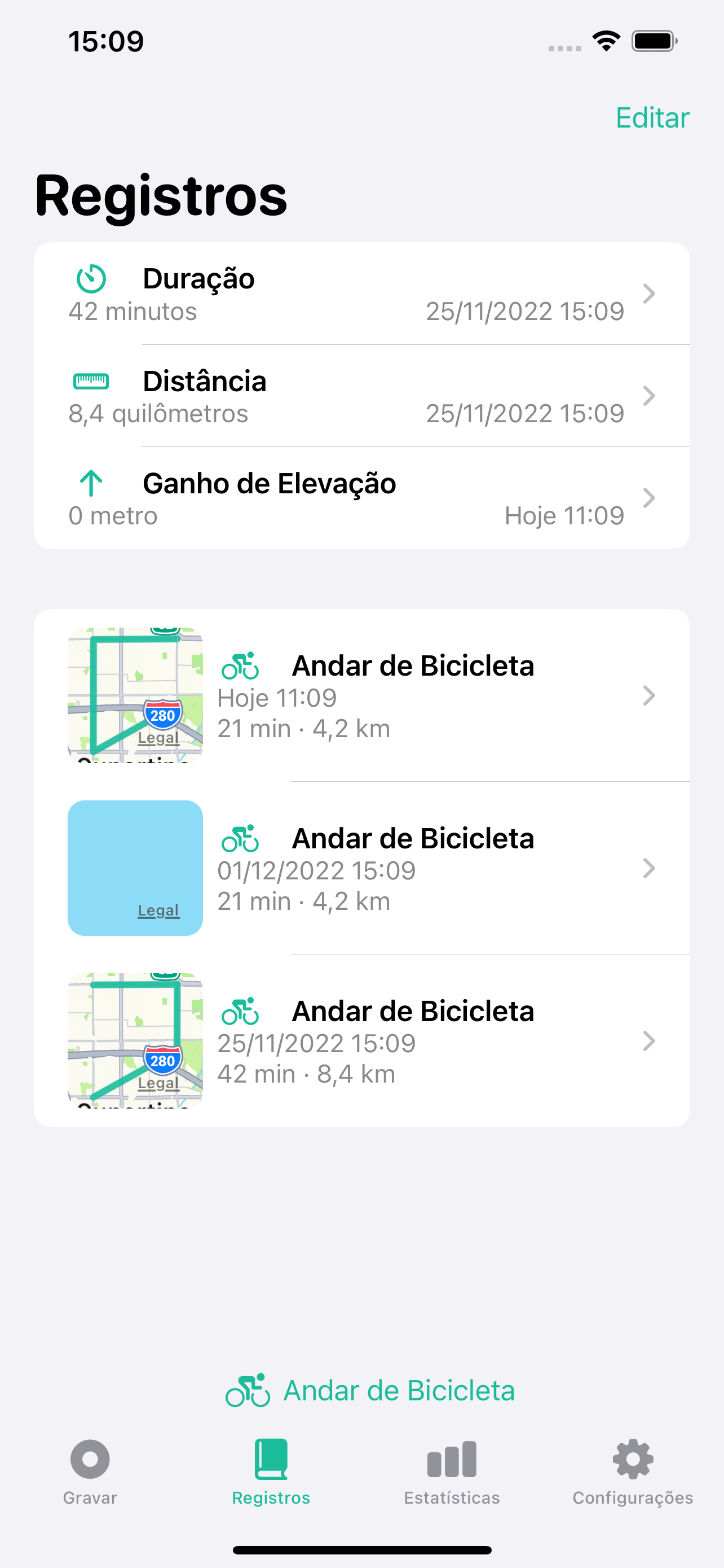 Rastreador de Treino GPS