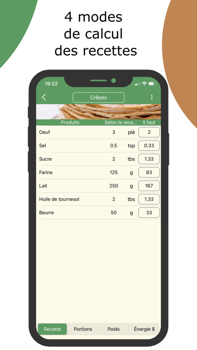 Screenshot #2 pour Calculation of recipes
