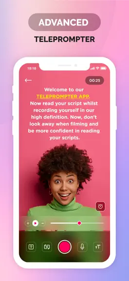 Game screenshot Teleprompter - Video Recorder mod apk
