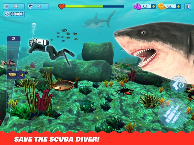 Shark Attack Game Simulator:Big Shark Games for Android - Download