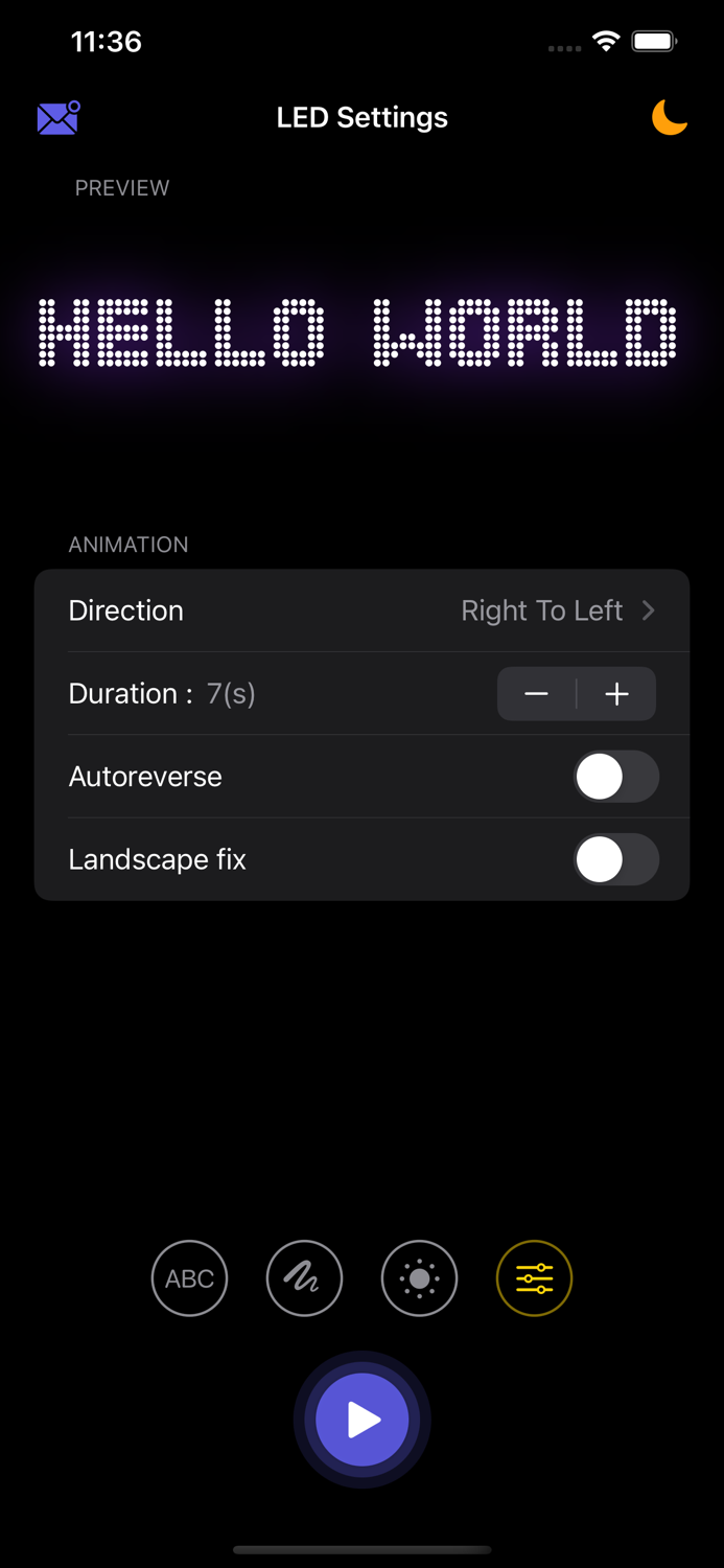 LED Mix Scrolling Text Banner