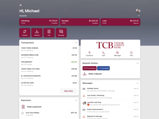 TCB Now iPad screenshot 1 - Finance app