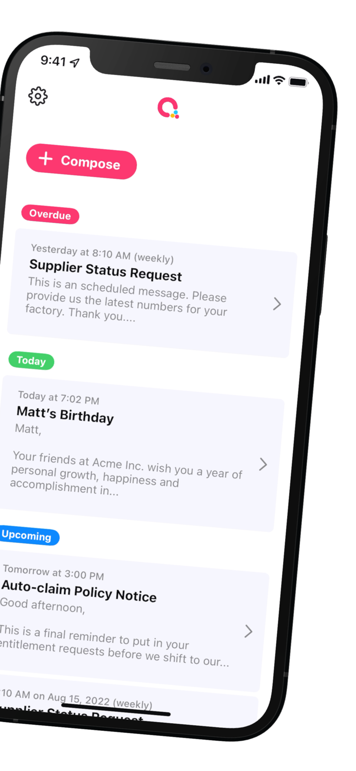 Kyew - Schedule Text Messages
