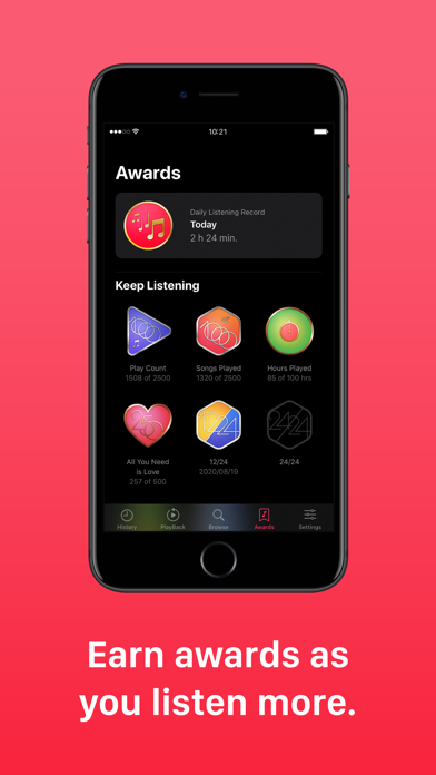 Screenshot #3 pour PlayTally: Apple Music Stats