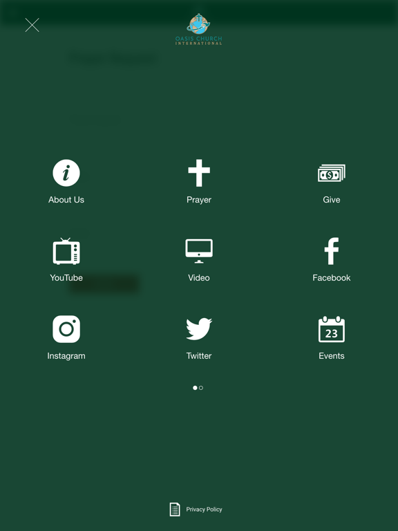Oasis Church International iPad screenshot 1 - Education app