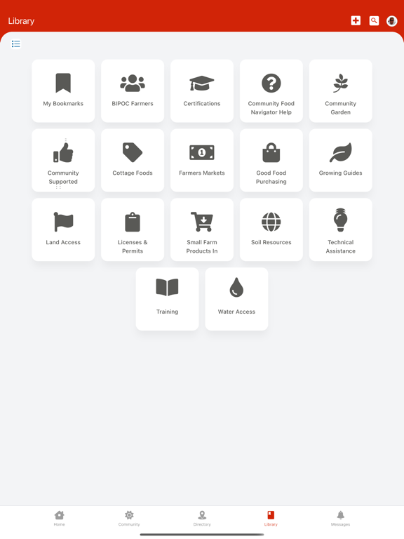 Community Food Navigator iPad screenshot 3 - Social Networking app