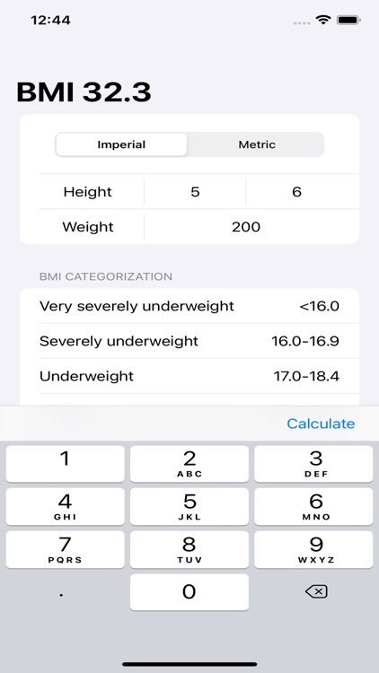 BMI Calculator: Simple